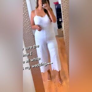 Women’s Express White Lace Romper